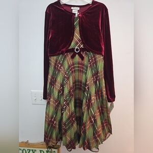 New 🔥 Bonnie jean girls Holiday dress sz 16